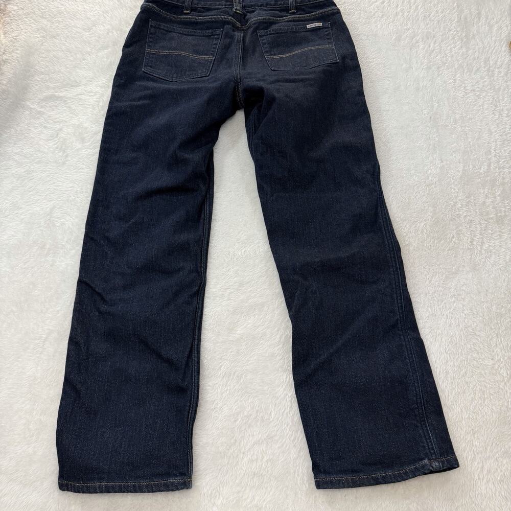 Carhartt Women's Flannel Lined Jeans Sz 10S Short Original Fit Straight Leg - Picture 11 of 12